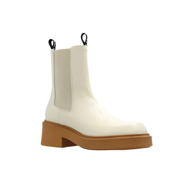 Furla Short Chelsea Boots Women's Ecru-1