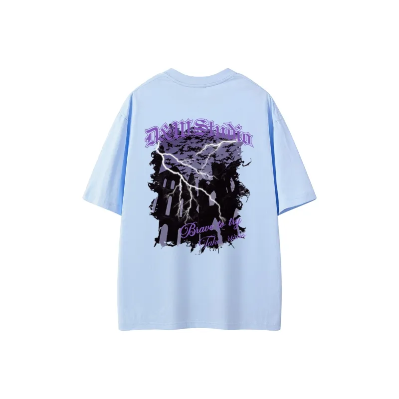 D&W T Shirts Unisex Sky Blue-0