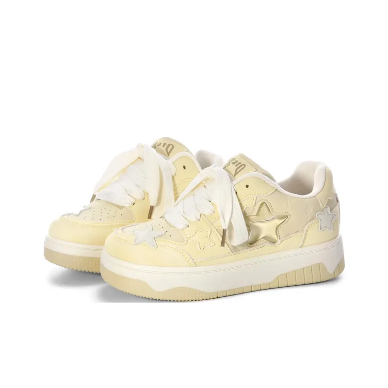 KAAVER OTTO Skateboard Shoes Women's Low Top White-84