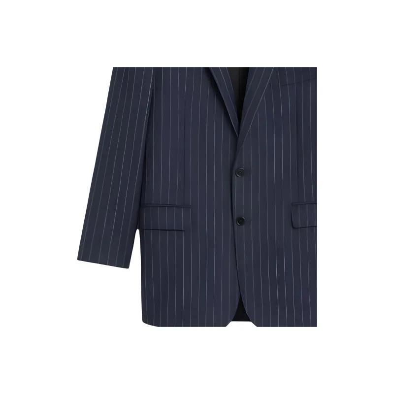 CELINE Bnf Blazer In Striped Wool-4