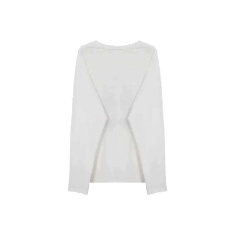 ABBY GODDESS Set in Sleeve T Shirt Women's White-1