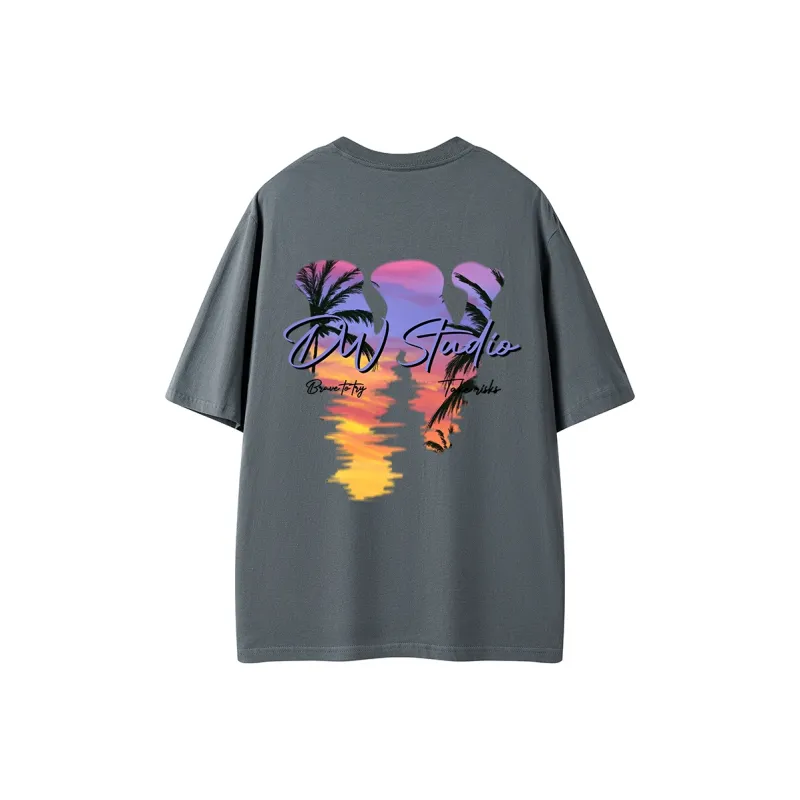 D&W T Shirts Unisex Dark Gray-0