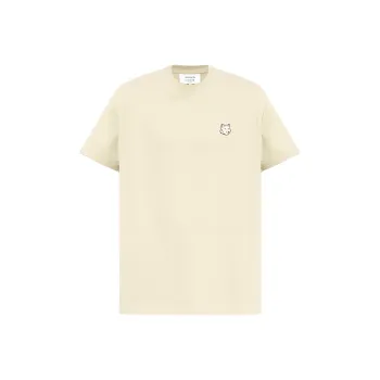 Maison Kitsune Bold Fox Head Patch Crewneck T Shirt