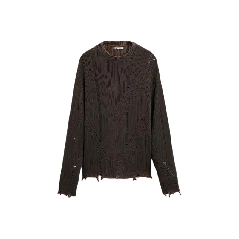 ZARA Knitwear Men Brown-0