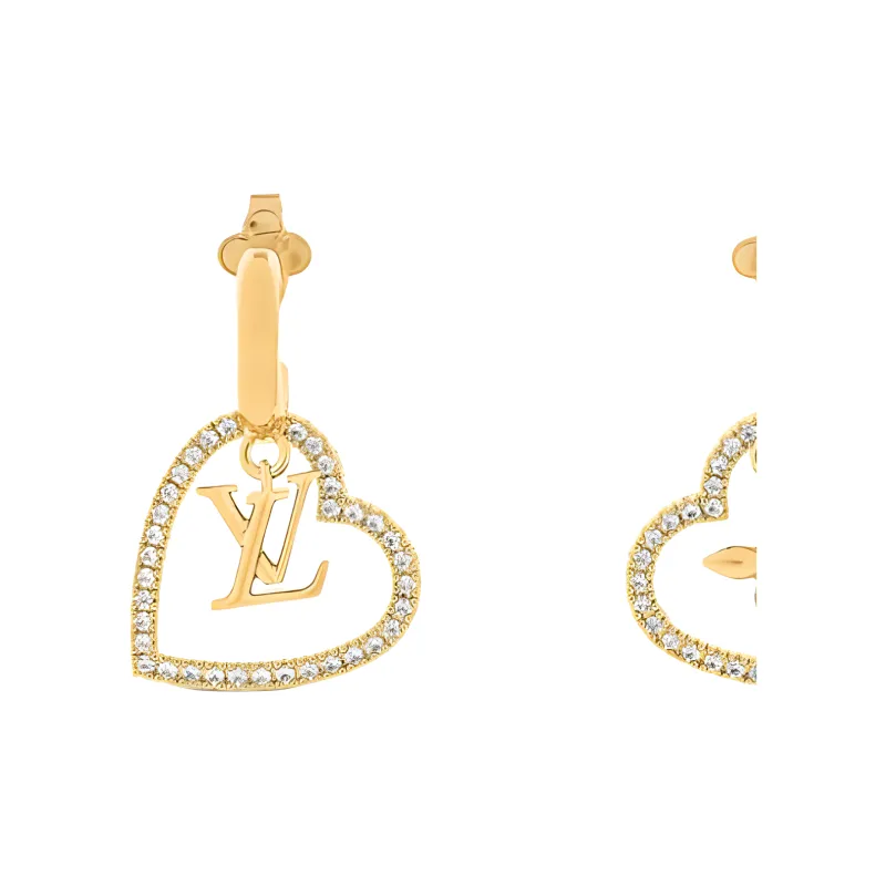 LOUIS VUITTON My Lv Heart Earrings-2