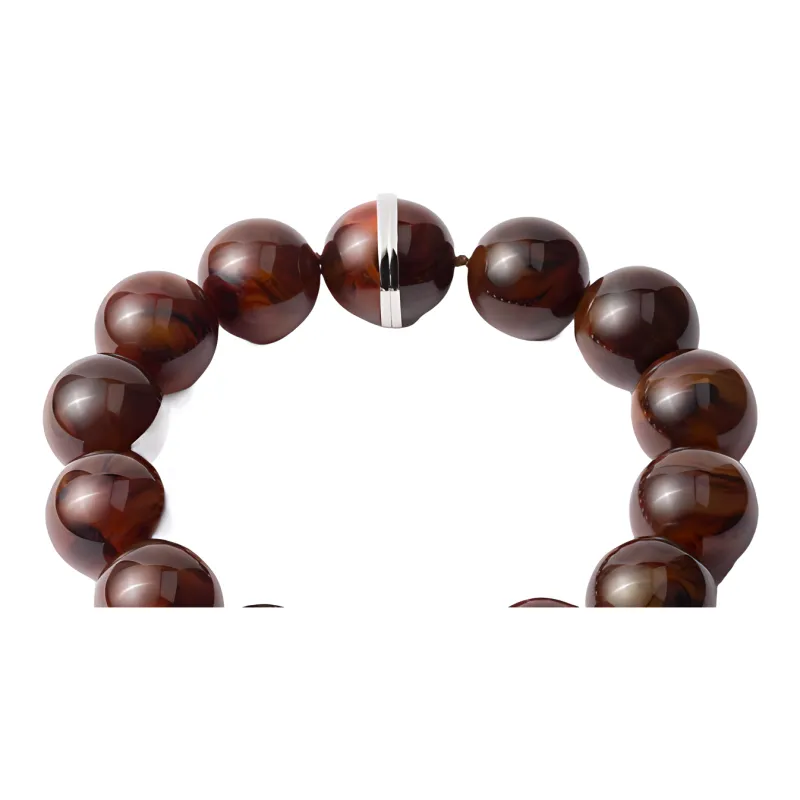 PRADA Ochre Necklaces Women's Brown-2