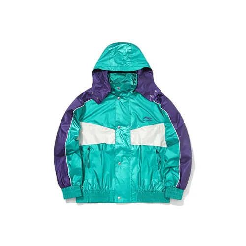 LiNing Jackets Unisex Millet Green Gentian Purple