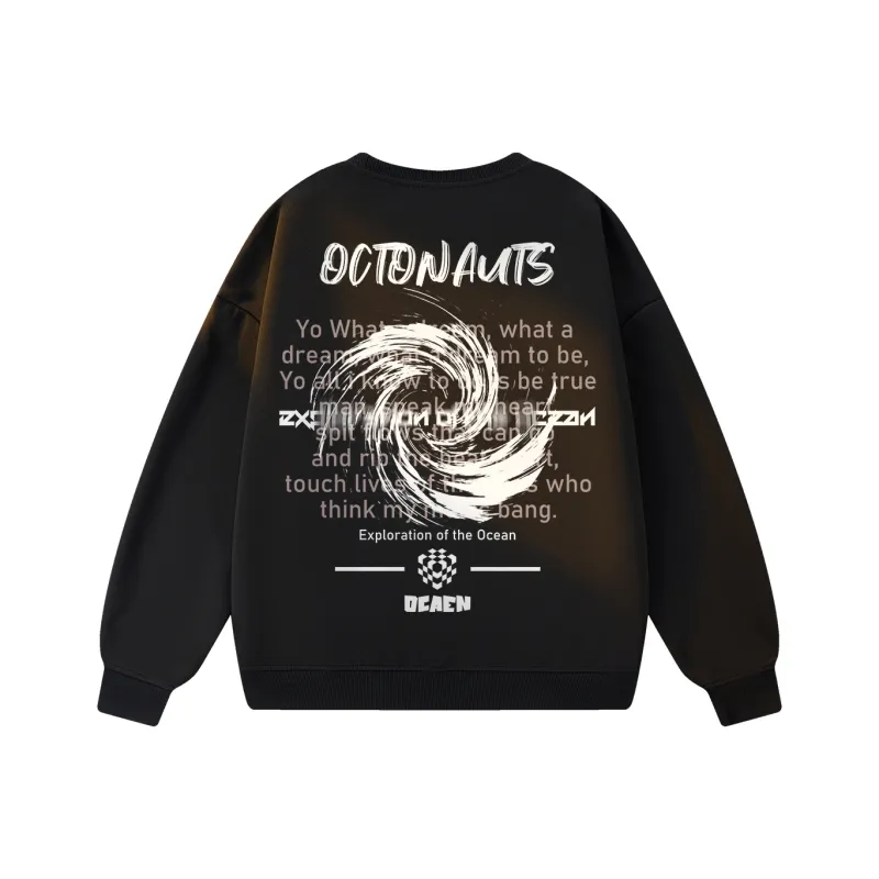 Small Columns Under The Sea Sweatshirt Unisex-6