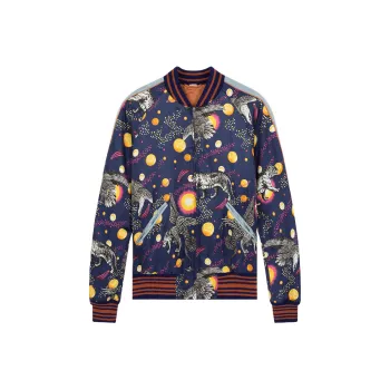 GUCCI Space Animals Silk Bomber Jacket