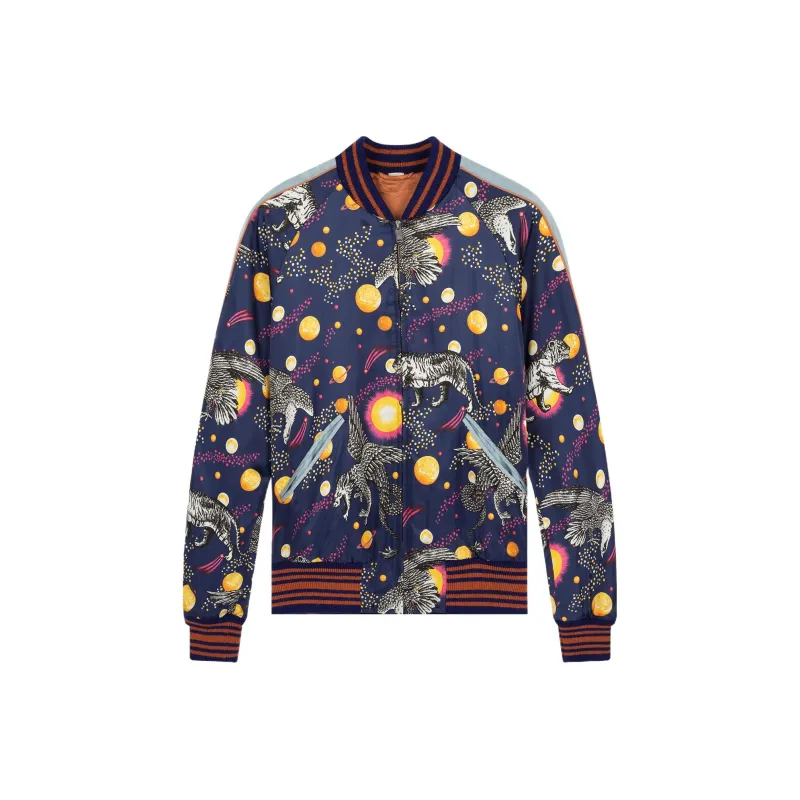 GUCCI Space Animals Silk Bomber Jacket-0