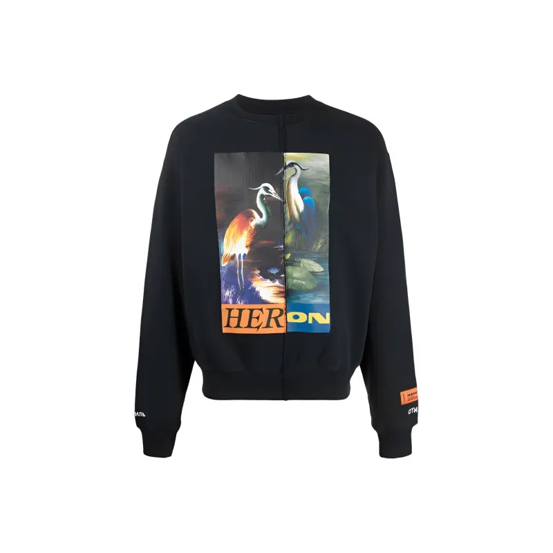 HERON PRESTON Sweatshirts Men Black-0