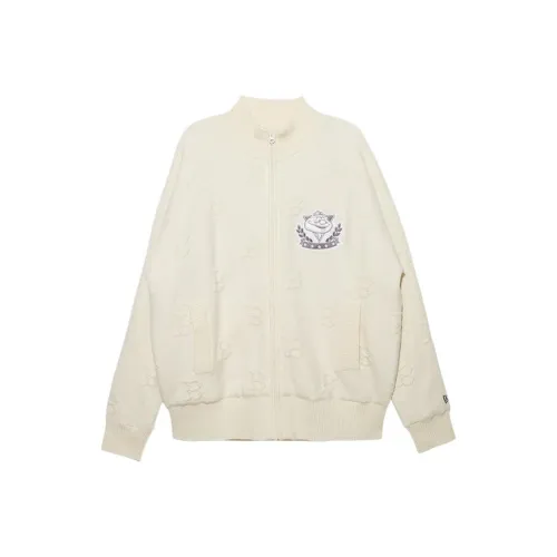 New Era Jackets Unisex Ivory White