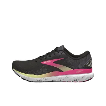 Brooks Ghost 16 Breathable Support Low Top Running Shoes Women's Black Pink