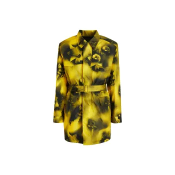 PRADA Re-Nylon Belted Waist Parka