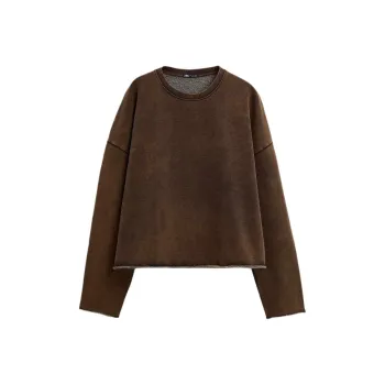 ZARA Sweatshirt Men's Dark Brown