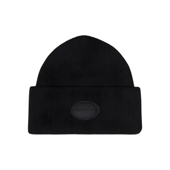 Alexander Wang Logo Patch Ribbed Knit Beanie