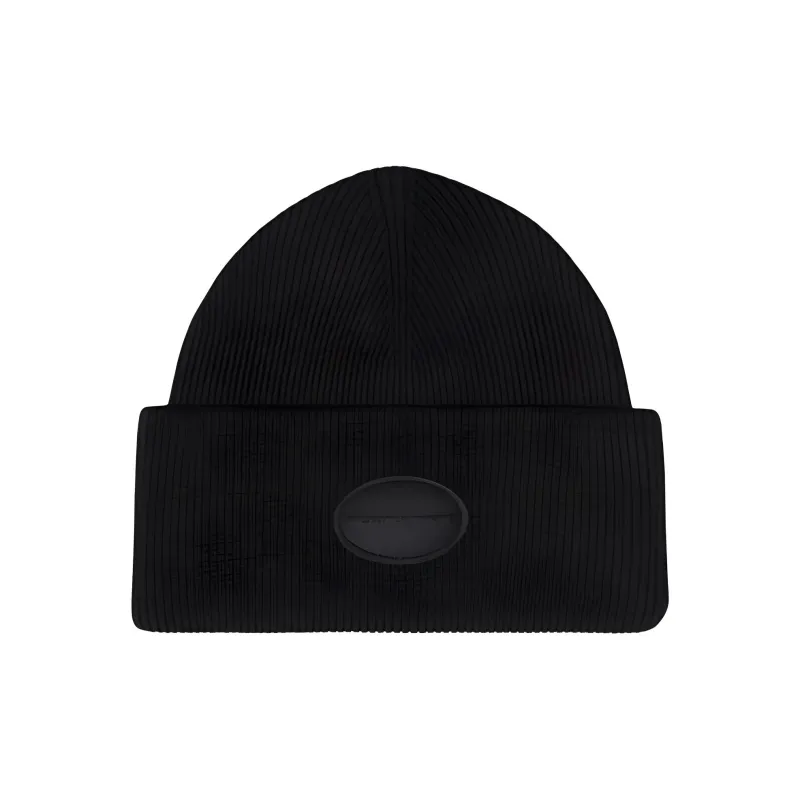 Alexander Wang Logo Patch Ribbed Knit Beanie-0