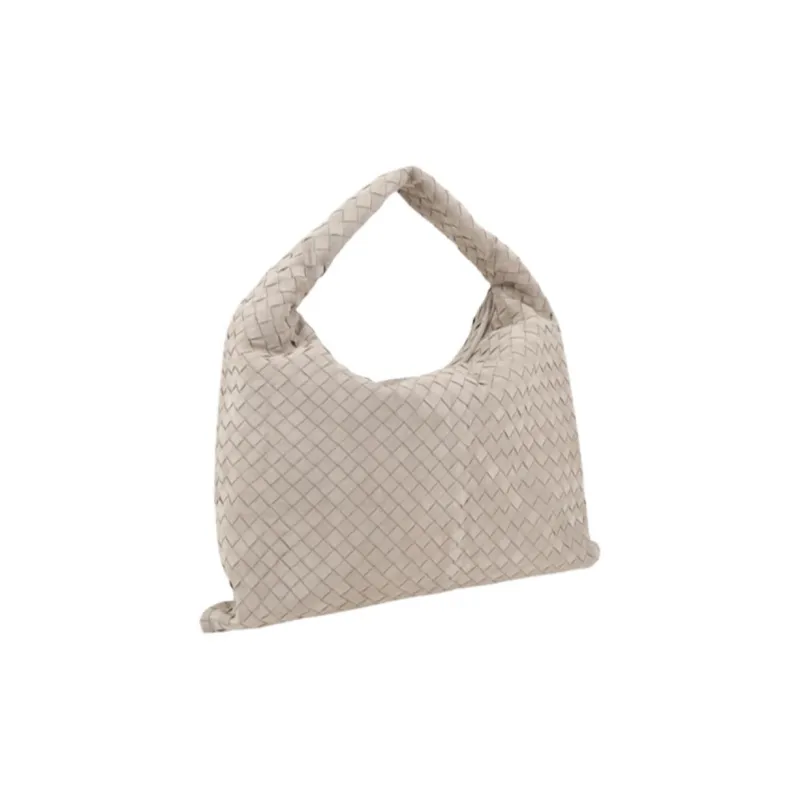 Bottega Veneta Hop Calfskin Tote Bag, Shopping Bag, Handbag Tubas Women's White-1