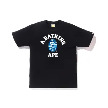 A BATHING APE SS23 Men's ABC CAMO COLLEGE TEE