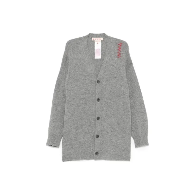 MARNI Logo embroidered Cardigan-0