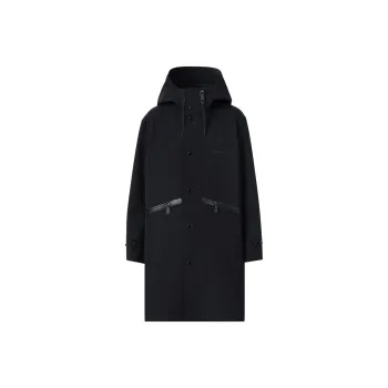 Burberry Embossed-logo Midi Hooded Parka