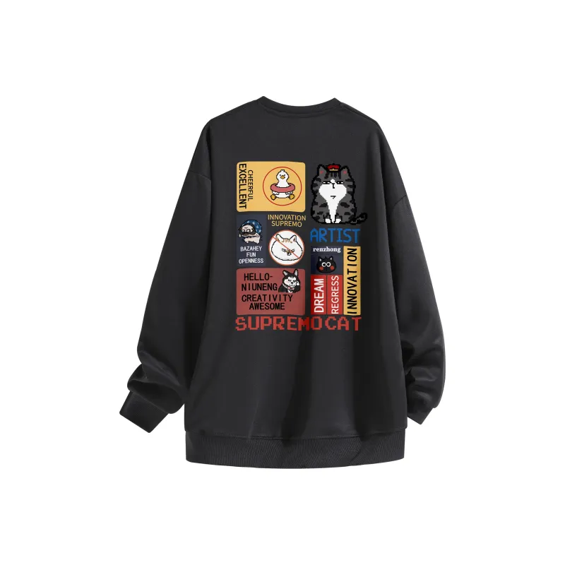 Supremo Cat Sweatshirts Unisex-0