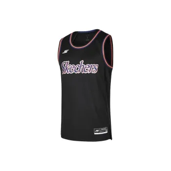 Skechers Tank Tops Men's Charcoal Black