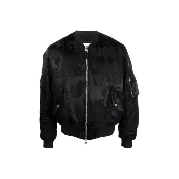 Alexander McQueen Ollies Zipped Bomber Jacket