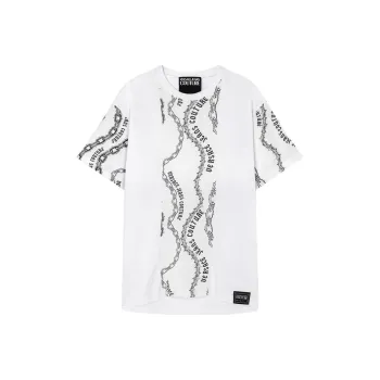 VERSACE JEANS COUTURE Logo print Panelled T shirt