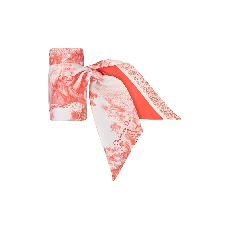 DIOR Silk Scarves Women's Orange-2