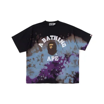 A BATHING APE Tie Dye College Relaxed Fit Tee