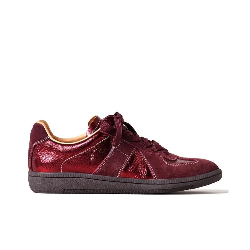VCA Low Top Skateboard Shoes Women's Burgundy-1