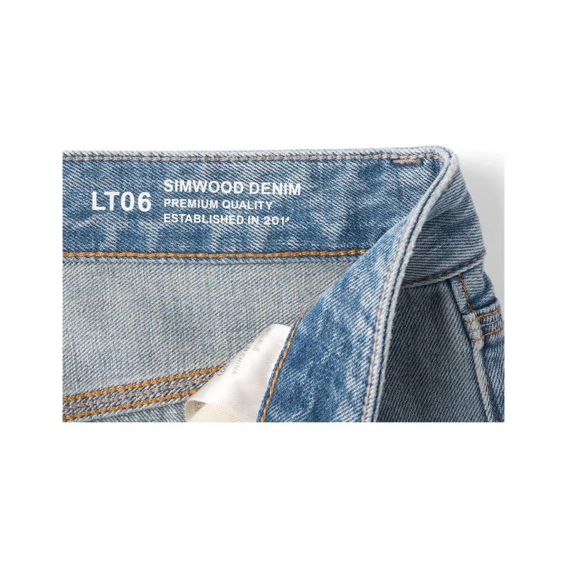 SIMWOOD Jeans Men's Washed Ice Blue-7