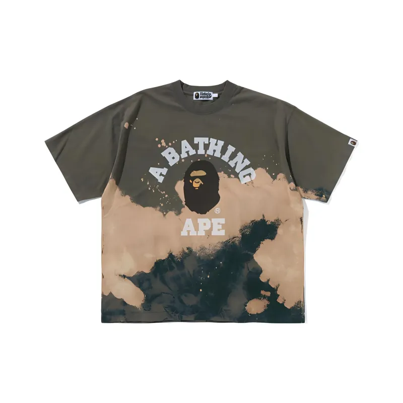 Bape Tie Dye College Relaxed Fit Tee-2