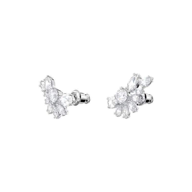 Swarovski Rhodium-Plated Earrings Women's White-5