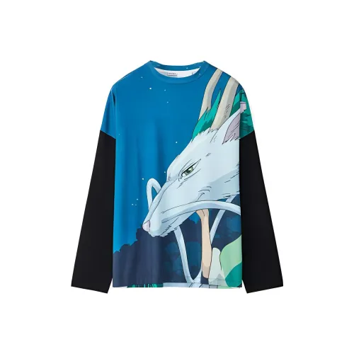 LOEWE Spirited Away T-Shirts Men Blue