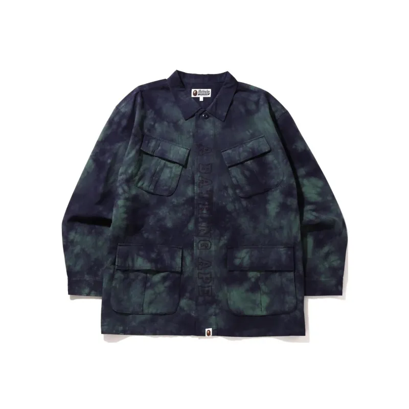 Bape Tie Dye Army Jungle Fatigue Shirt Jacket-3
