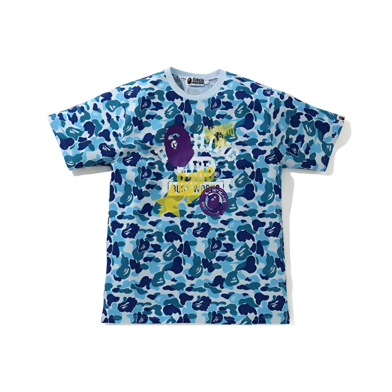 Bape Abc Camo Multi Print Tee-1