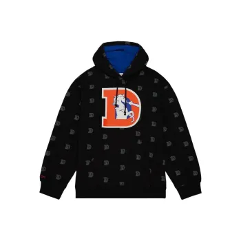 Mitchell & Ness Denver Broncos Allover Print Sweatshirt Men's Black