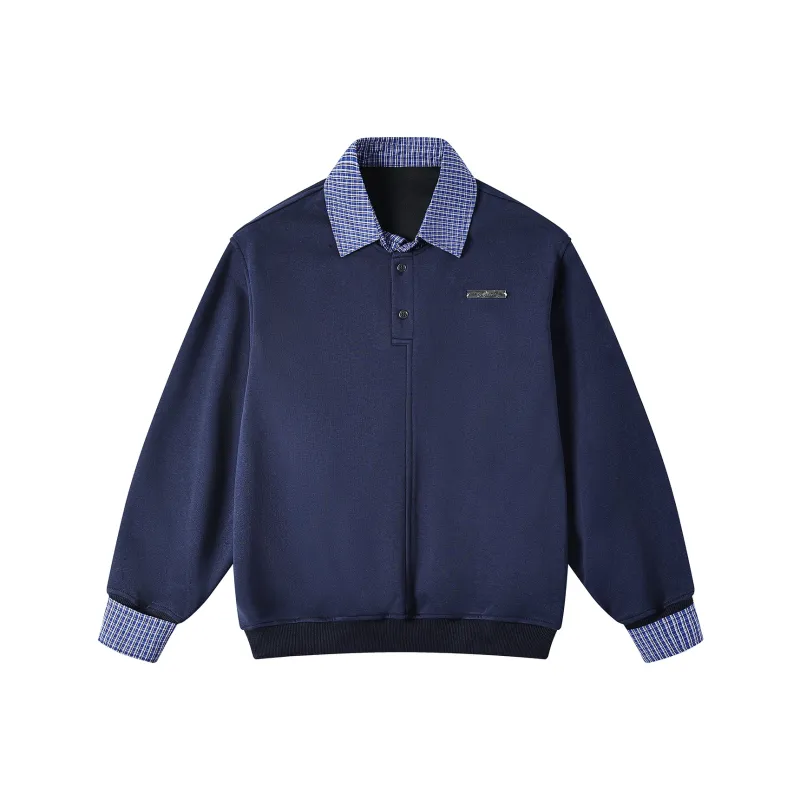 Michael Rock Sweatshirt Unisex Navy Blue-0