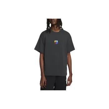 Nike T Shirts Unisex Gray Black