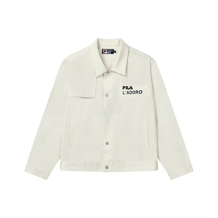 FILA Jackets Men Jade Rabbit White-0