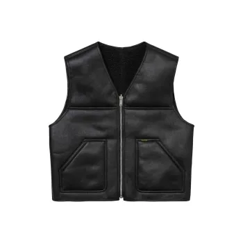 Supreme Reversible Faux Shearling Work Vest