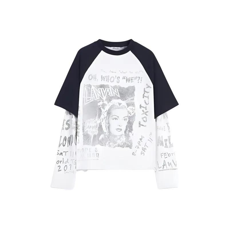 Lanvin X Future Long Sleeved Print T shirt-5