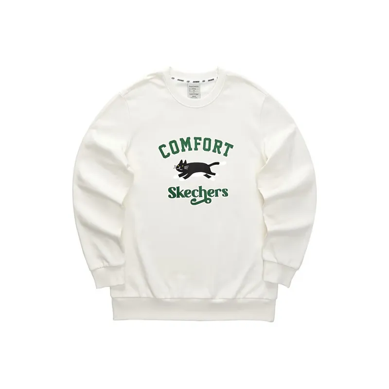 Skechers Colorful Sweatshirt Unisex Marshmallow White-0