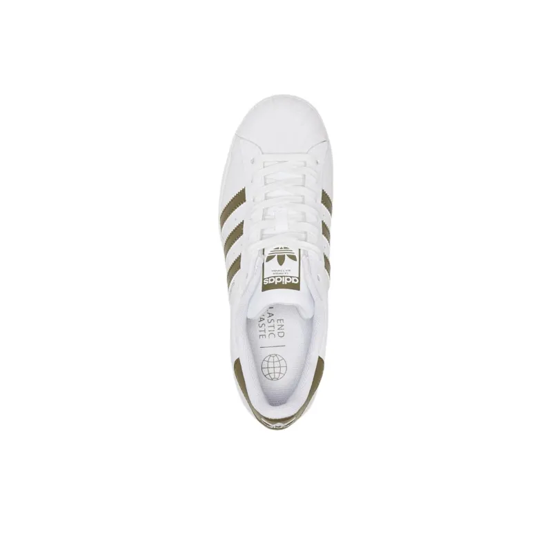 Adidas Originals SUPERSTAR Anti Slip Wear Resistant Low Top Kids' Skateboarding Shoes White Teenagers-2