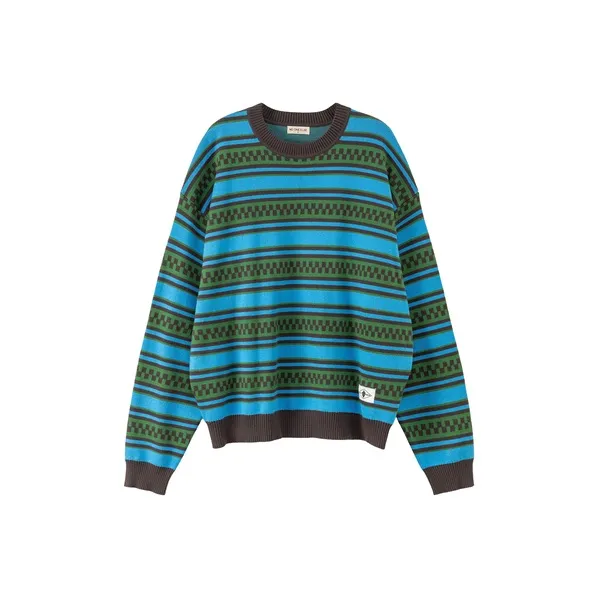 NO ONE ELSE Knitwear Unisex Blue Stripes-0