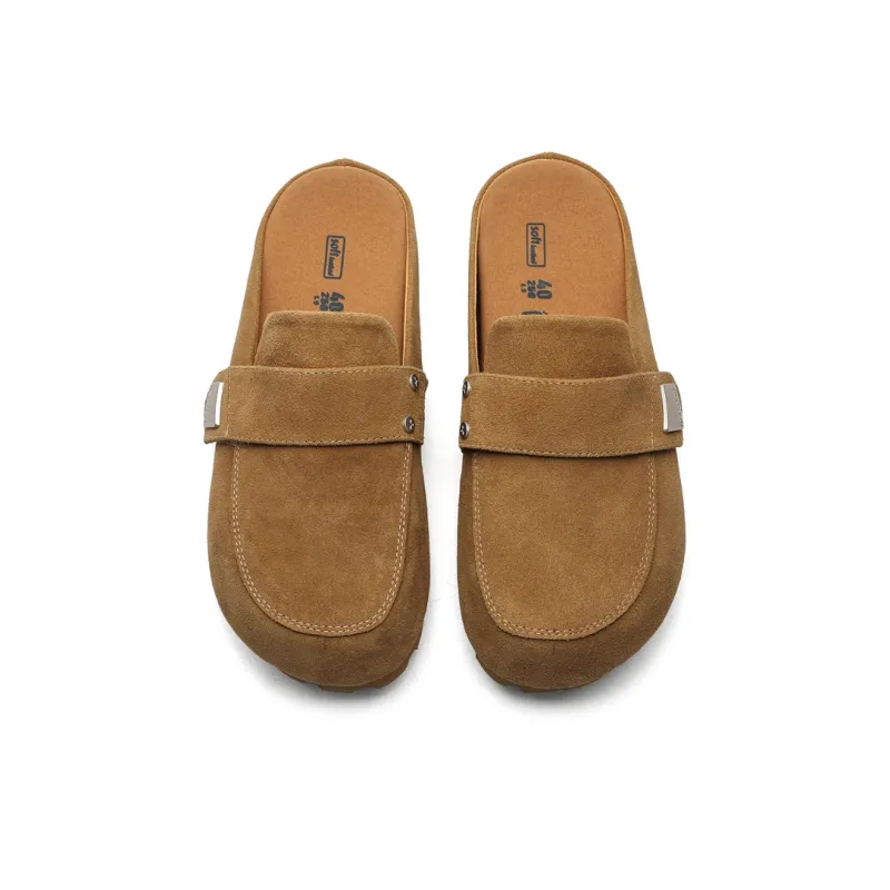 PAVEA Rubber Sole Abrasion Resistant Slip Resistant Closed Toe Slippers Unisex-2