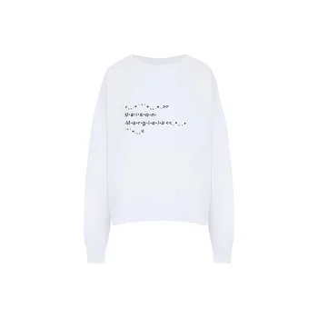 MM6 Maison Margiela Logo Printed Crewneck Sweatshirt