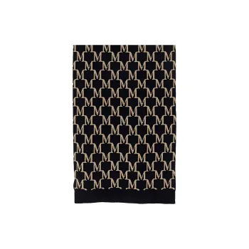 MaxMara Cashmere Knit Scarves Women's Black